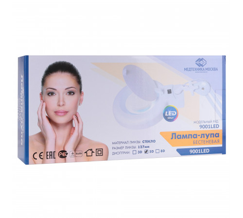 Лампа бестеневая с РУ (лампа-лупа) Med-Mos 9001LED (9001LED)