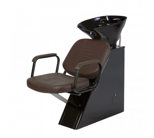 Парикмахерская мойка ЕЛЕНА с креслом БРИЗ с пластиковой глубокой раковиной
