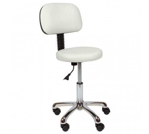 Стул мастера АСТЕК низкий со спинкой хром