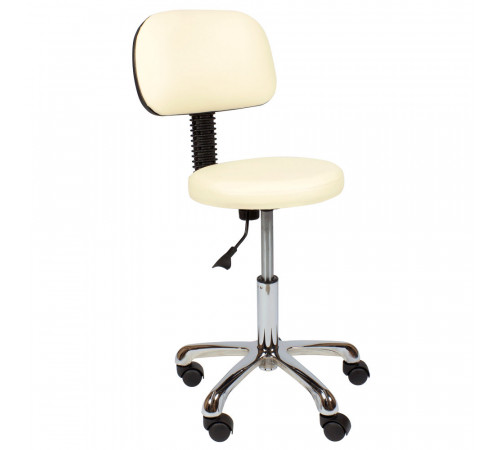 Стул мастера АСТЕК низкий со спинкой хром