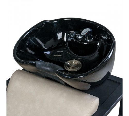 Парикмахерская мойка Дуглас на белом каркасе