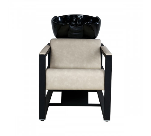 Парикмахерская мойка Дуглас на белом каркасе