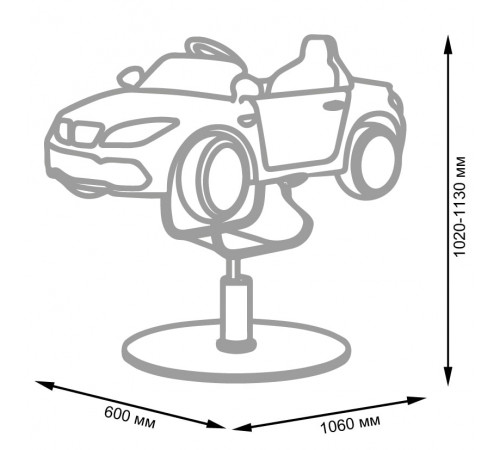 Детское парикмахерское кресло МАШИНКА 02