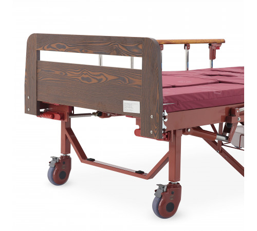 Кровать механическая YG-5 (ММ-5124Д-01) с боковым переворачиванием, туалетным устройством и функцией «кардиокресло»