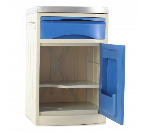 Тумба прикроватная из пластика и нержавеющей стали