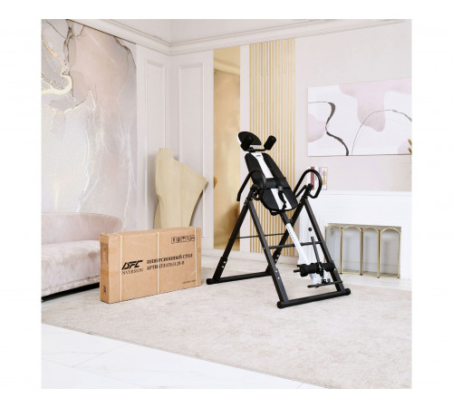 Инверсионный стол складной DFC STYLE чёрный, U-образный фиксатор