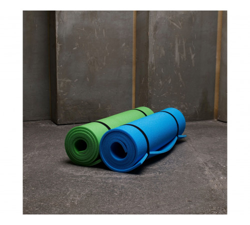 Коврик гимнастический рулонный однотонный 180*60*1 см ЗЕЛЕНЫЙ