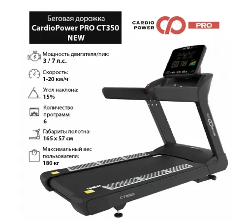 Беговая дорожка Cardiopower PRO CT350 NEW
