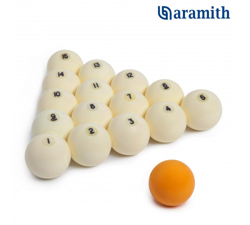 Шары Aramith Premier Pyramid Ø60,3 мм Желтый биток