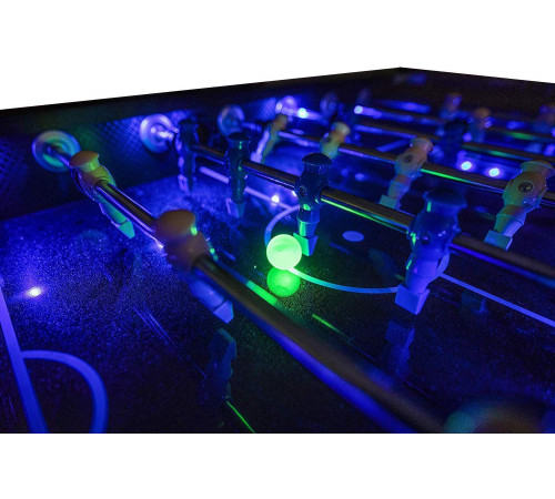 Настольный футбол (кикер) «Azure» (148x78x87 см, черный)