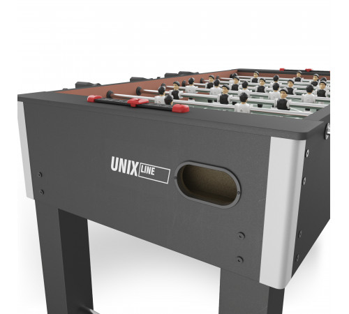 Игровой стол UNIX Line Футбол - Кикер (140х74 cм) Black