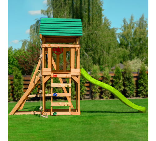 Детский игровой комплекс UNIX Kids (6 in 1) Light Green