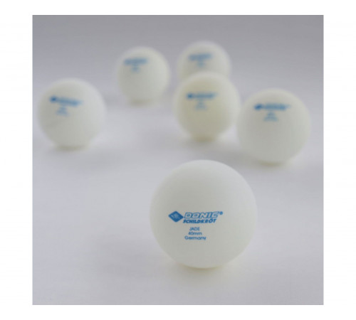 Мячики для н/тенниса DONIC JADE, 6 штук, белый