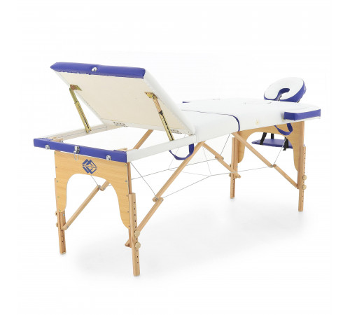Массажный стол складной деревянный  JF-AY01 3-х секционный (светлая рама)